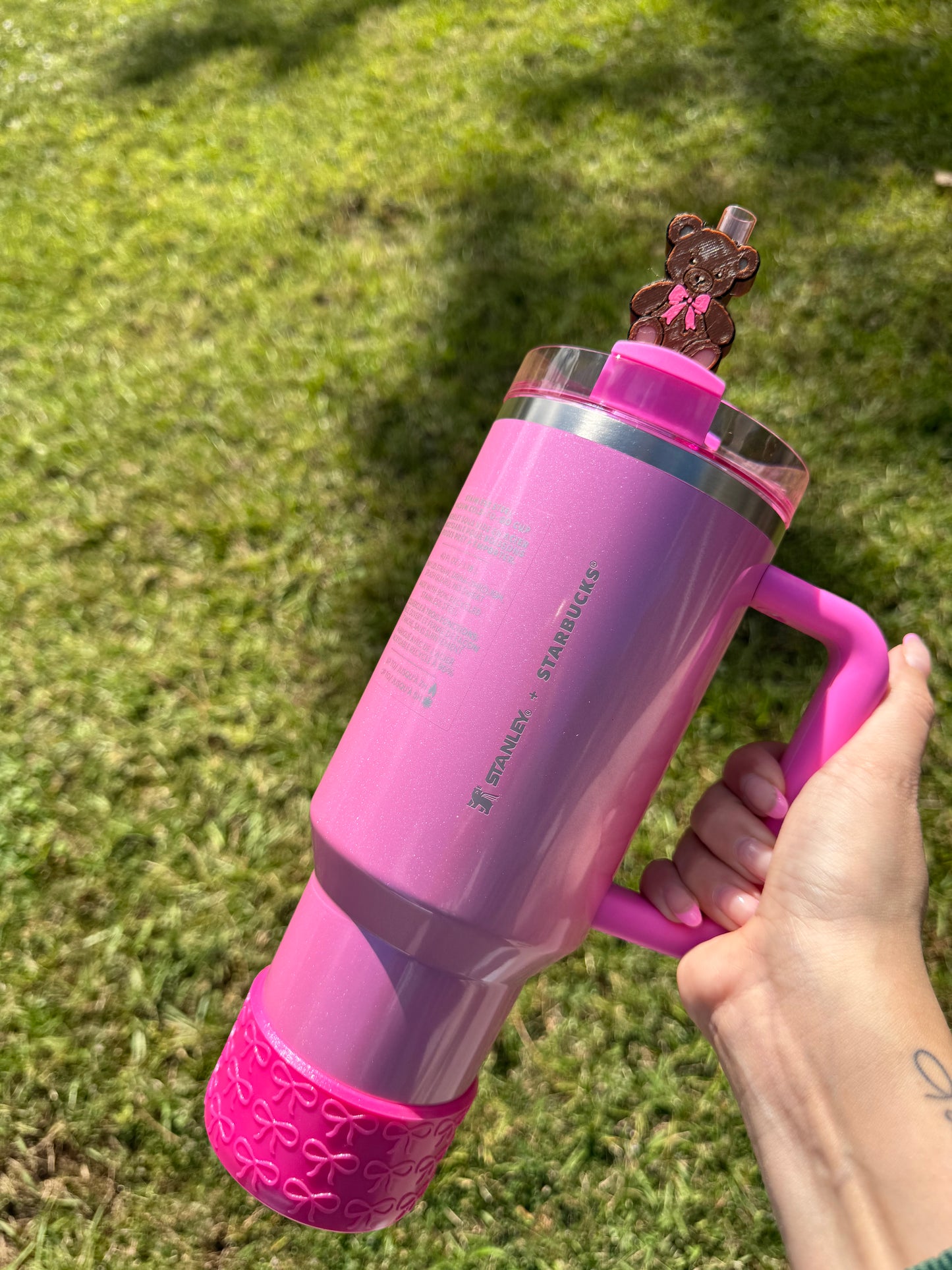 3D Printed Bear - Straw Buddy