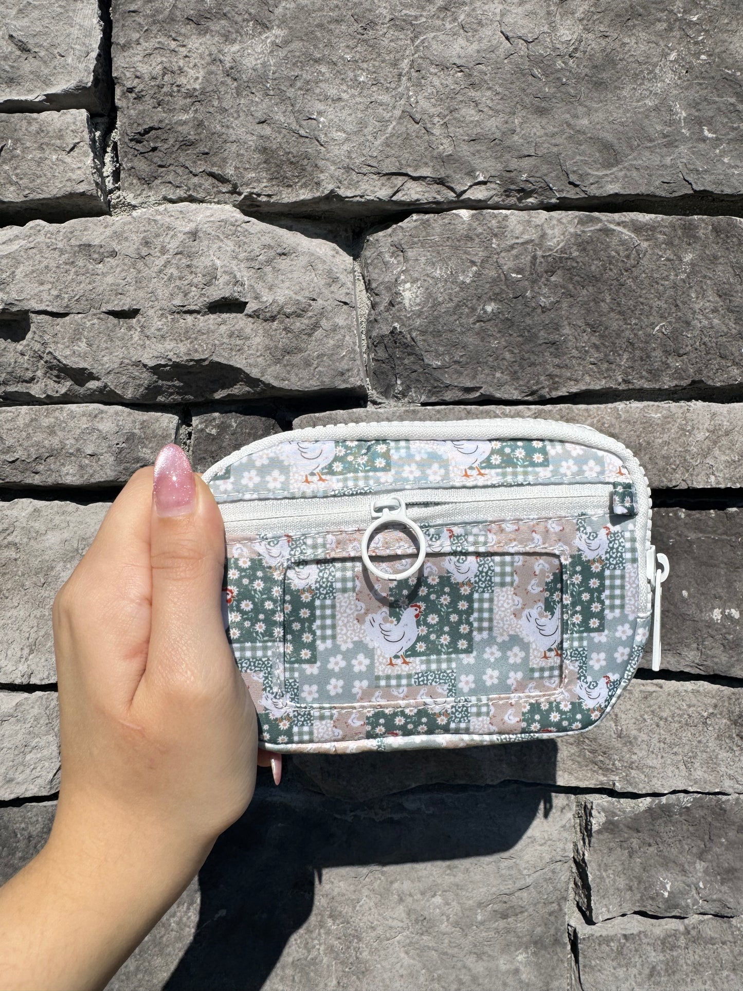 Chicken Patchwork - Wristlet Wallet