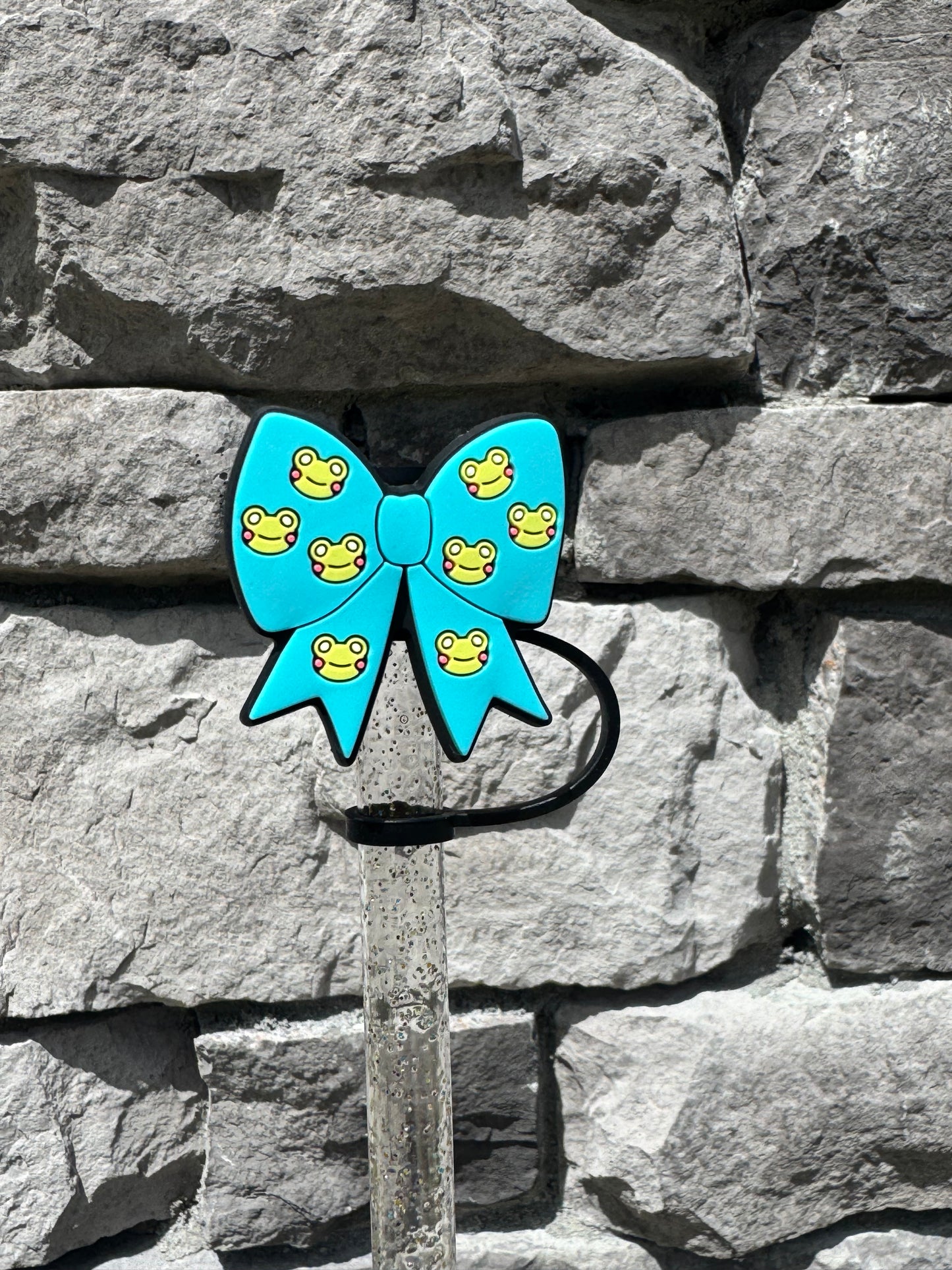 Froggie Bow - Straw Topper