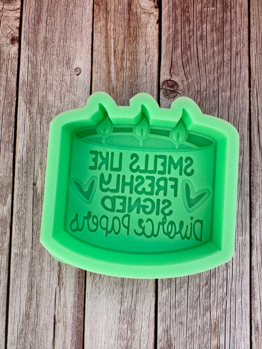 Divorce Papers Silicone Freshie Mold