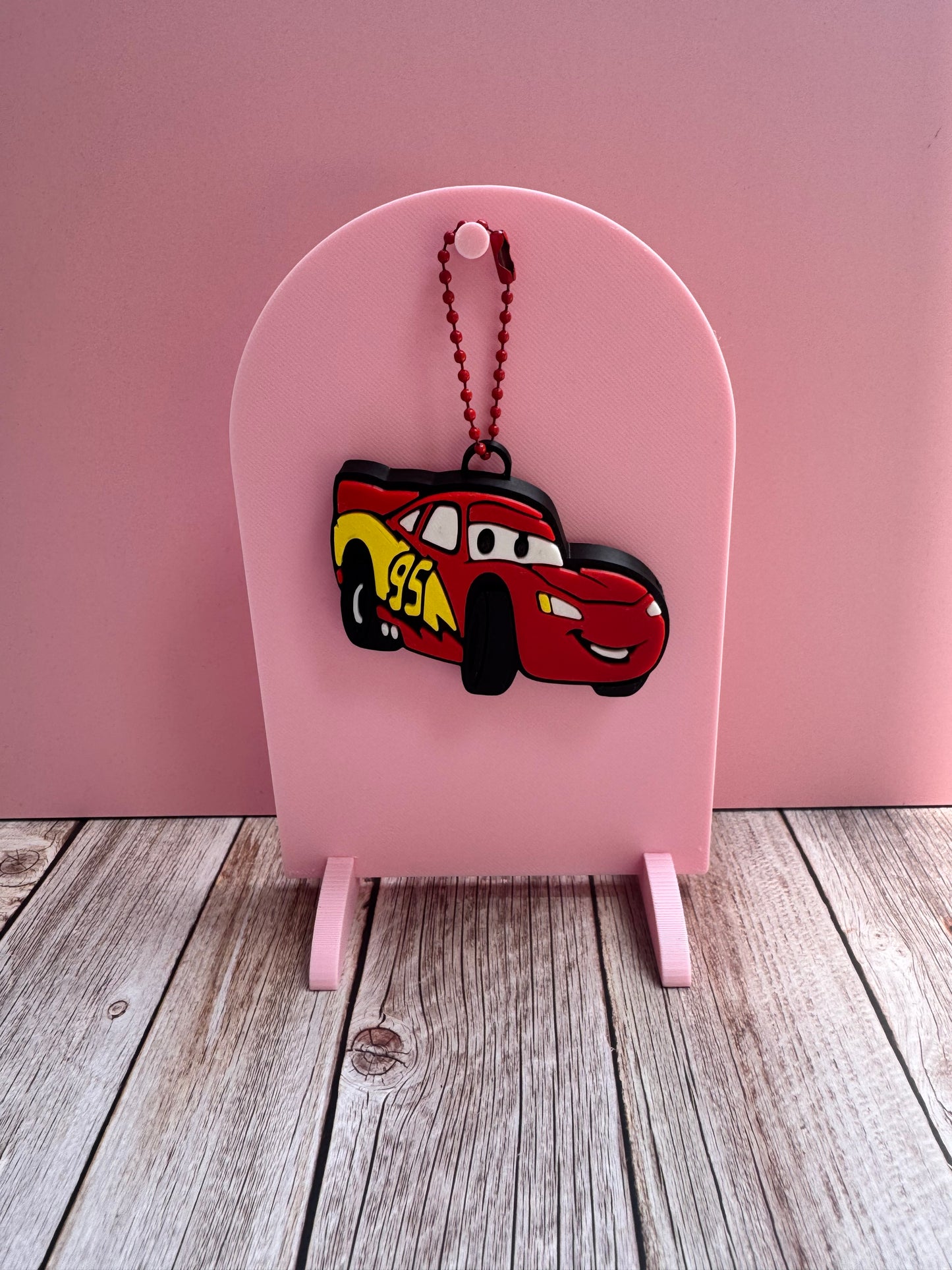 3D Printed Red Car - Soda Can Opener Keychain