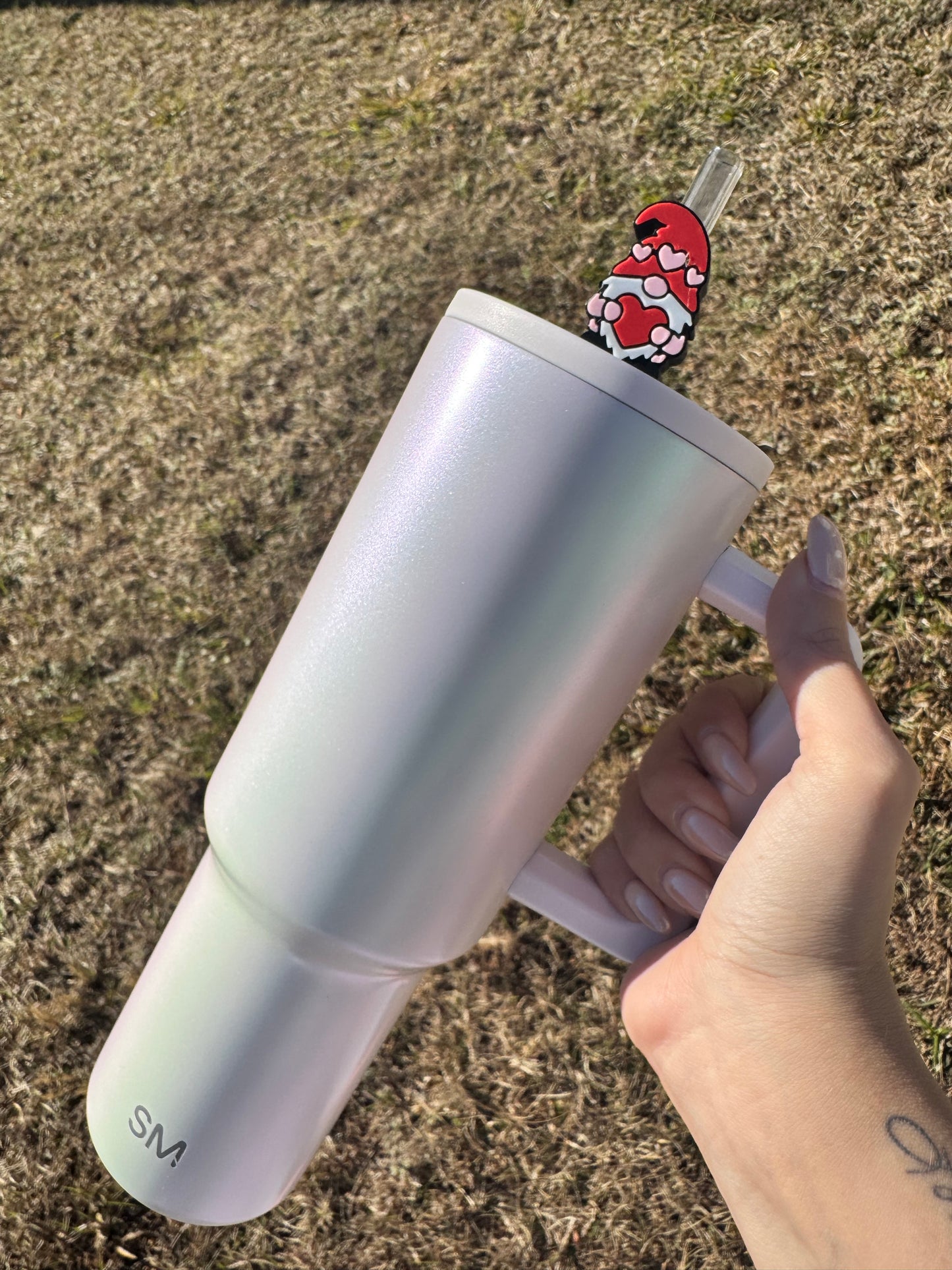 Valentine Gnome Straw Buddy