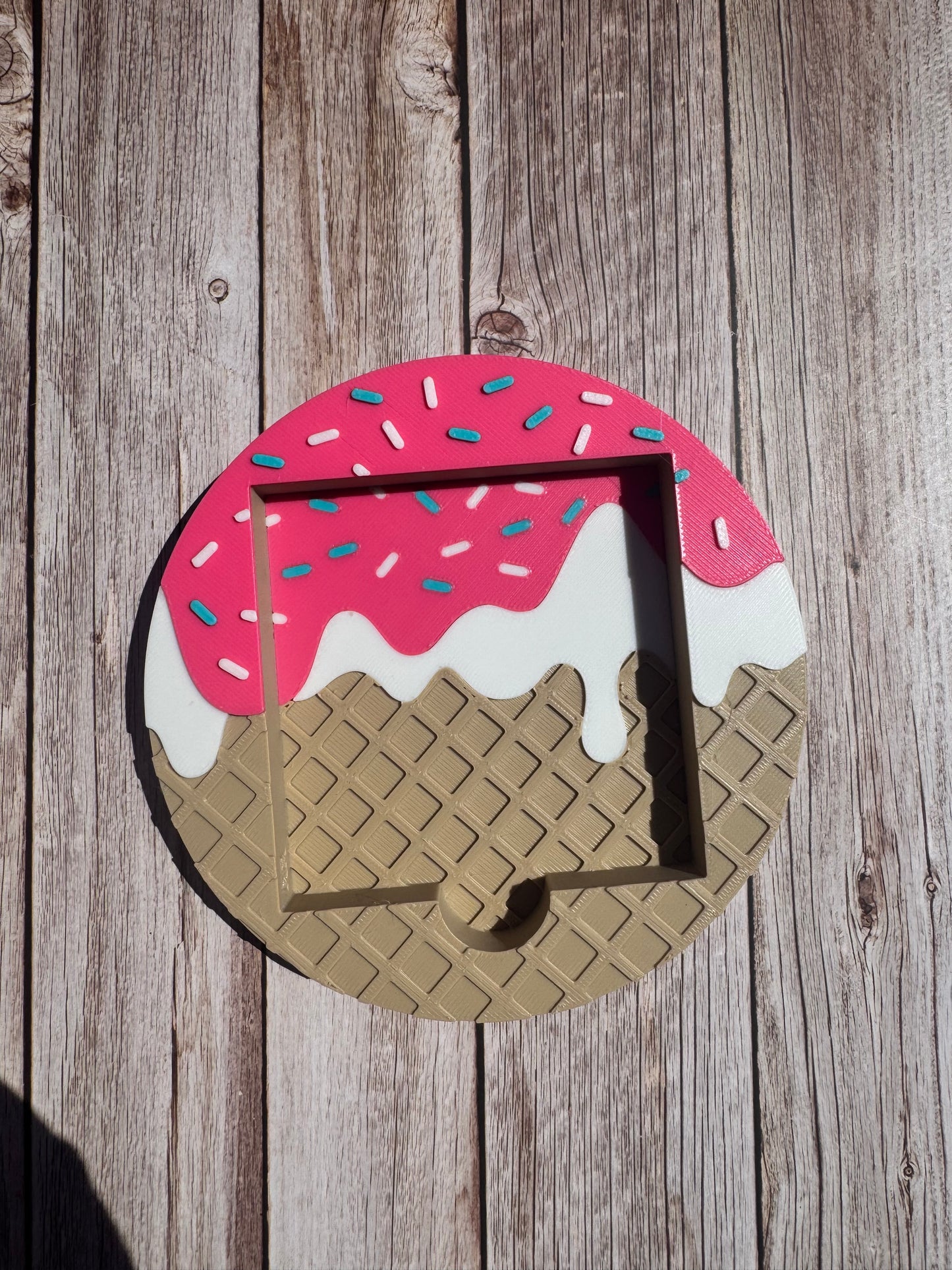 Ice Cream Sticky Note Holder | 3D Printed Desk Organizer