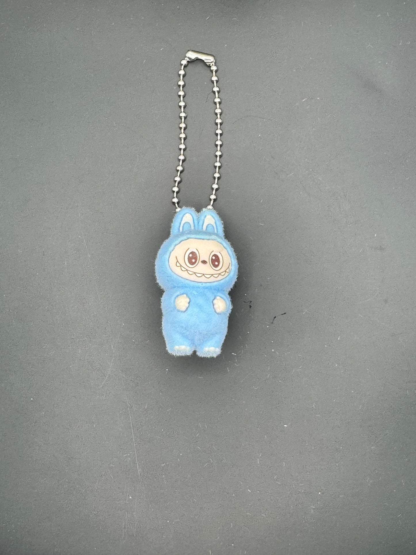 Flocked Blue Zimomo - Charm