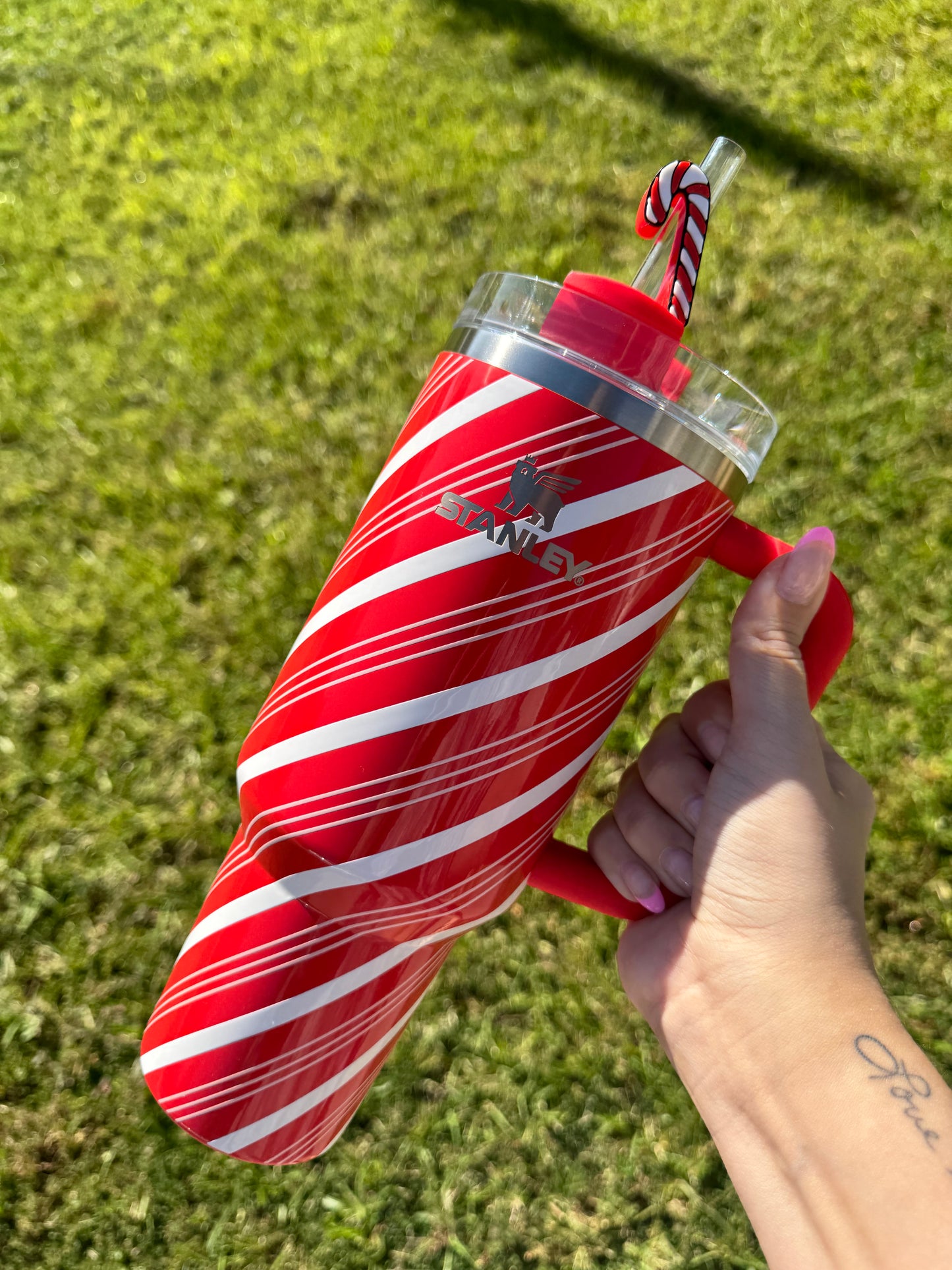 3D Printed Candy Cane - Straw Buddy