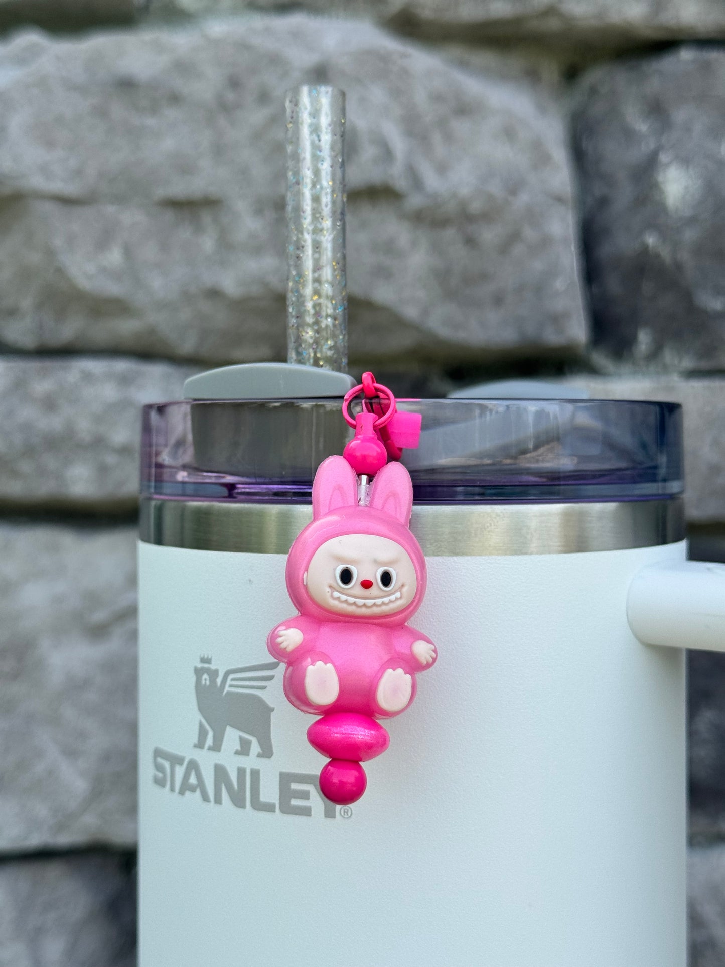 Pink Bubu - Straw Charm