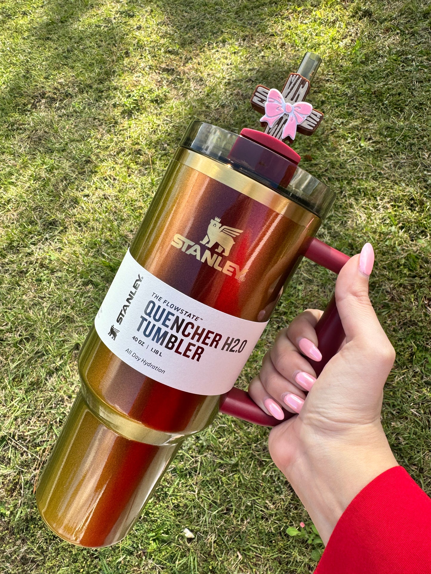 Coquette Cross Straw Buddy