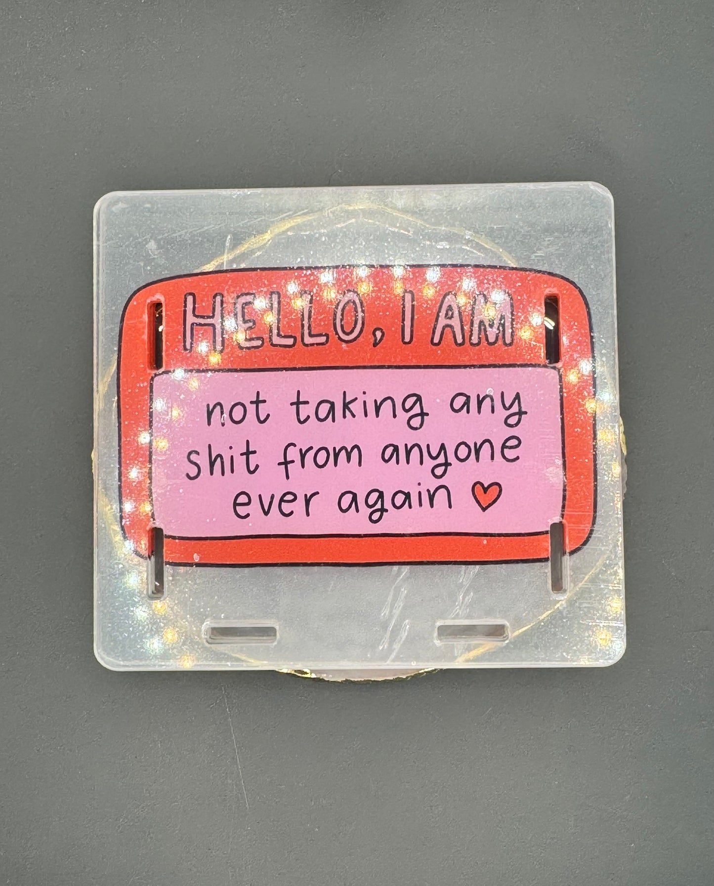 Hello, I am - Acrylic Pen Holder