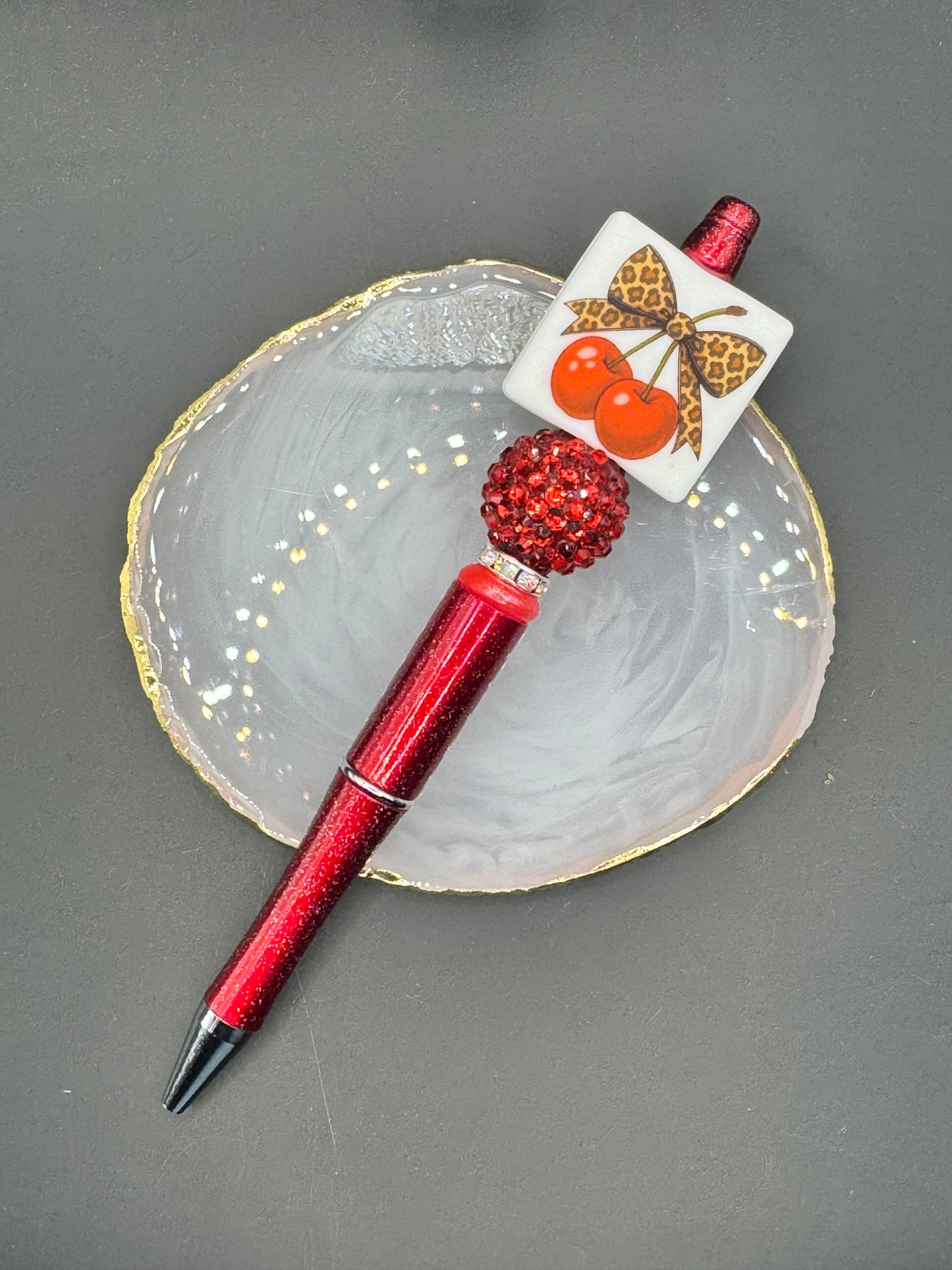 Cherry Leopard Pen