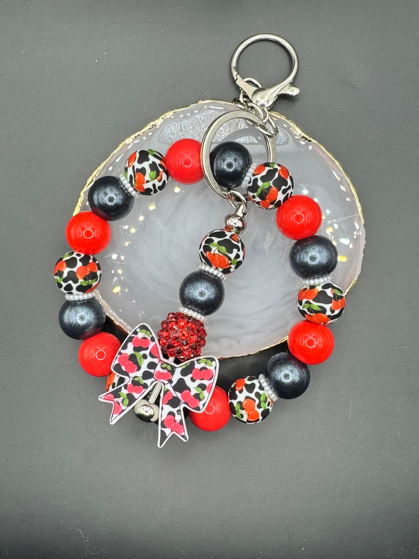 Cherry Days - Wristlet & Keychain