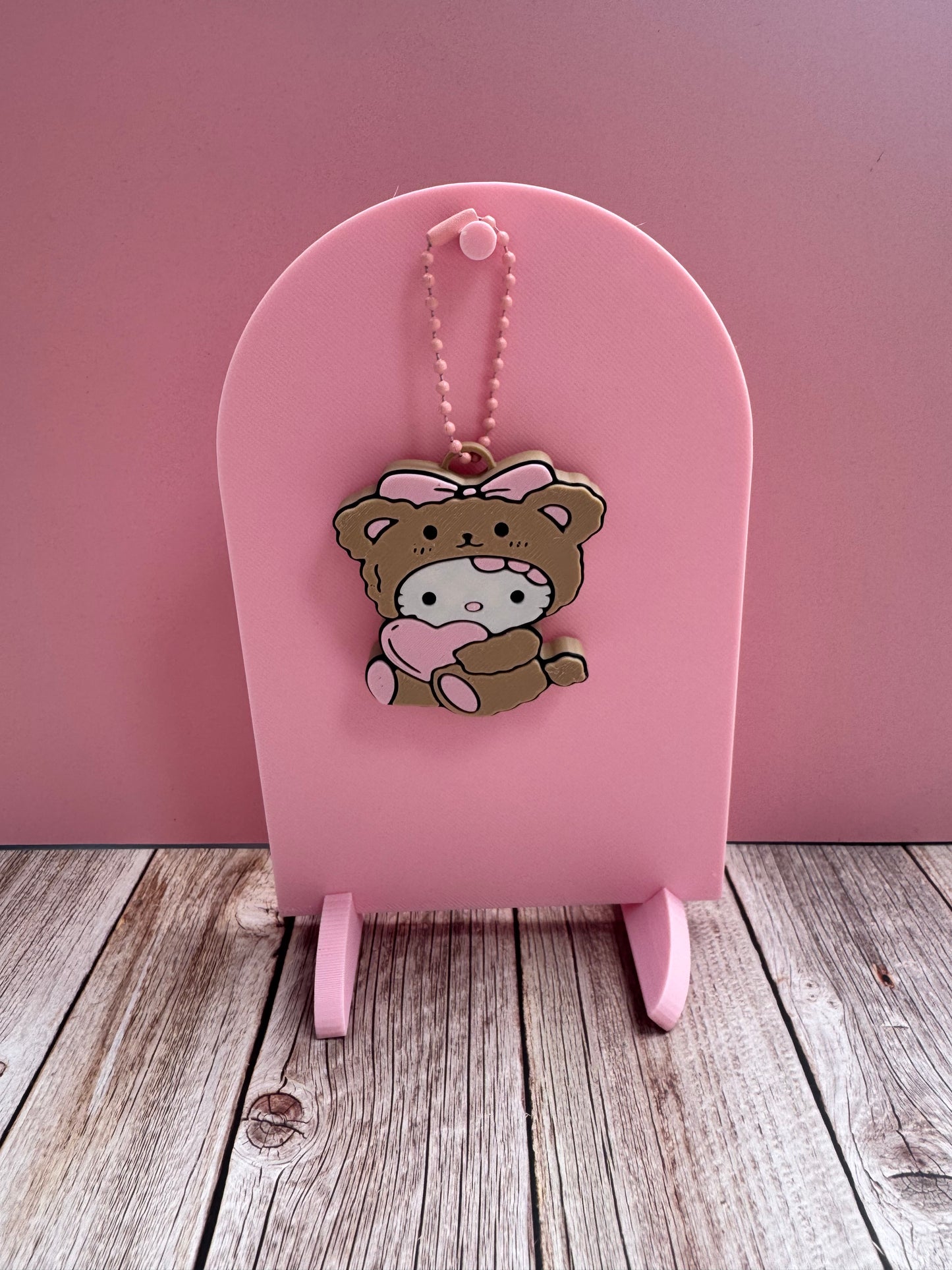 3D Printed Teddy HK - Soda Can Opener Keychain