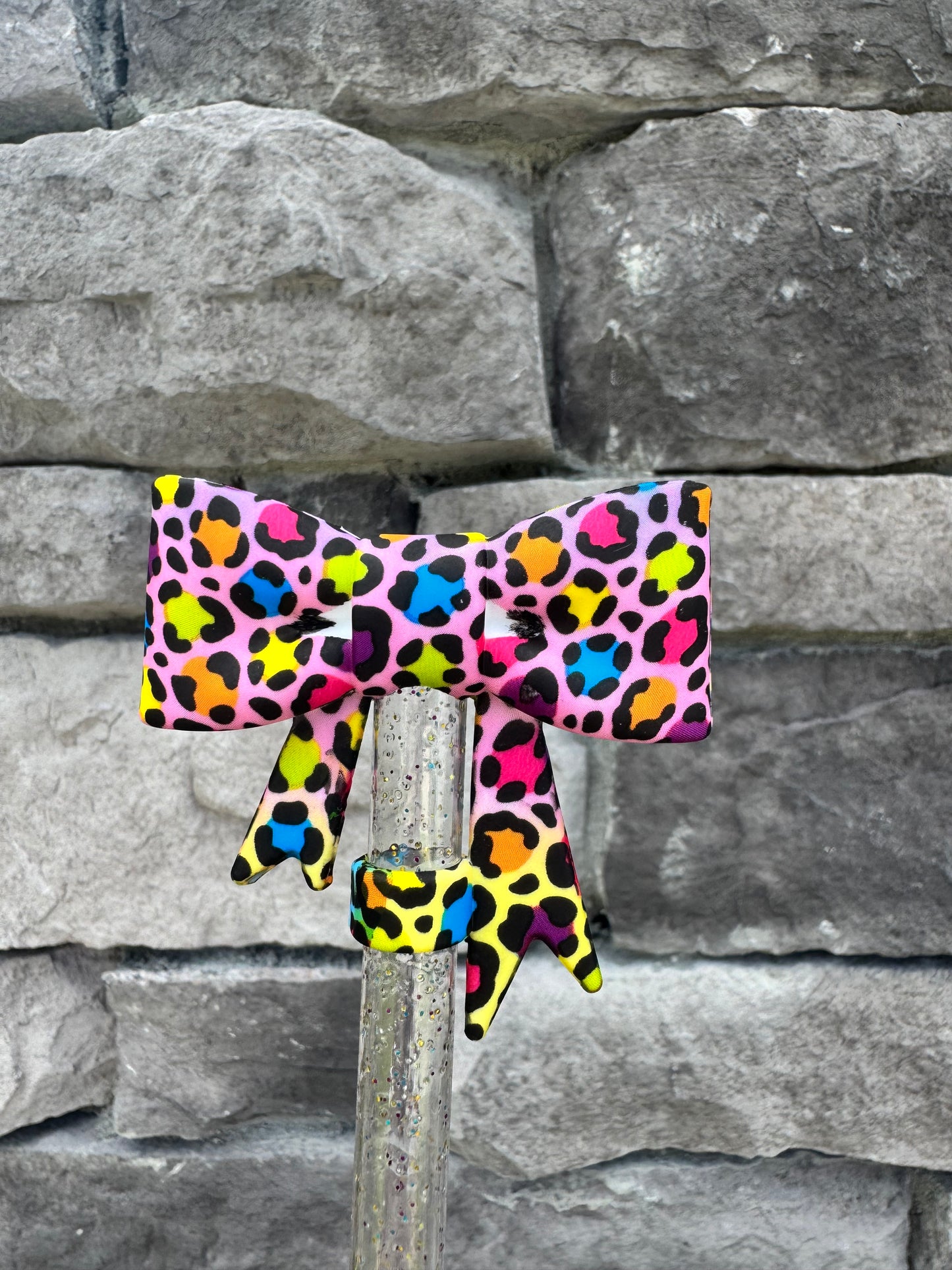 Lisa Frank Large Bow - Straw Topper