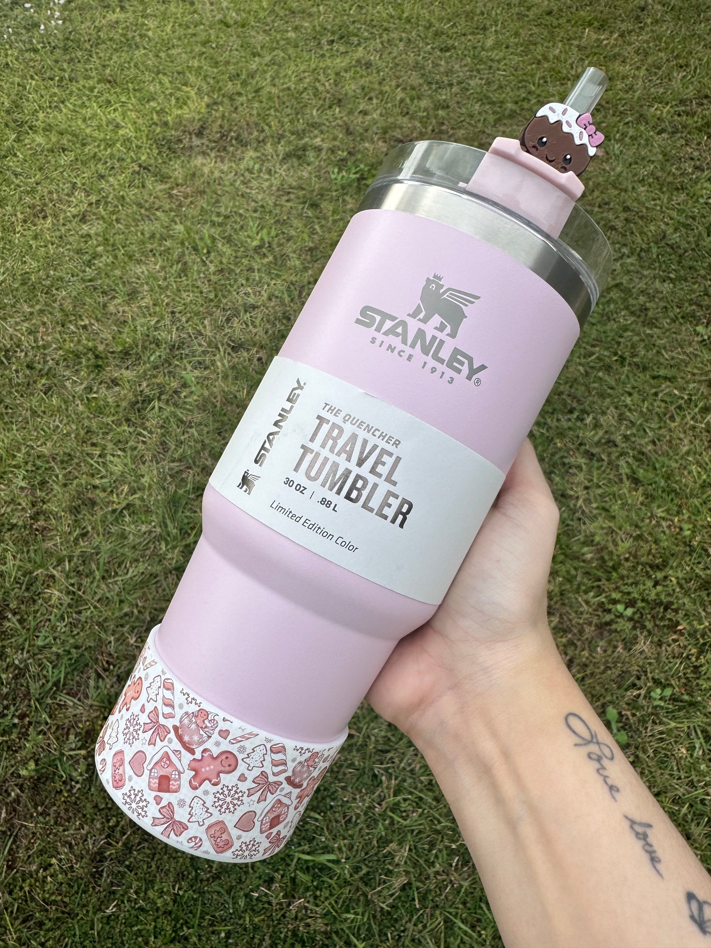 Gingerbread Girl Straw Buddy