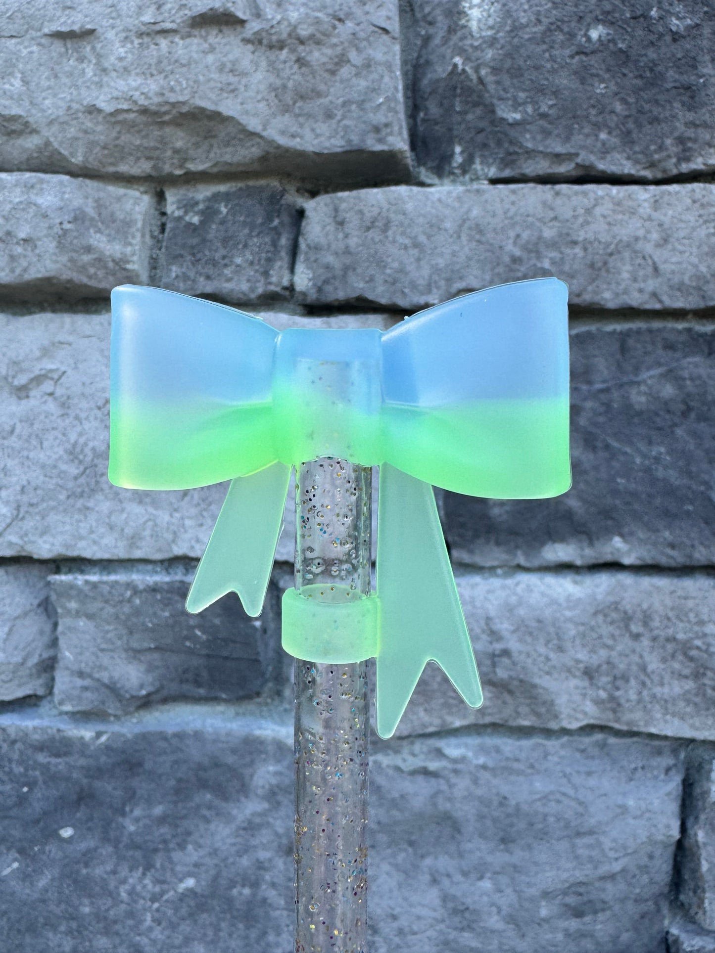 Lime Light Large Bow - Straw Topper