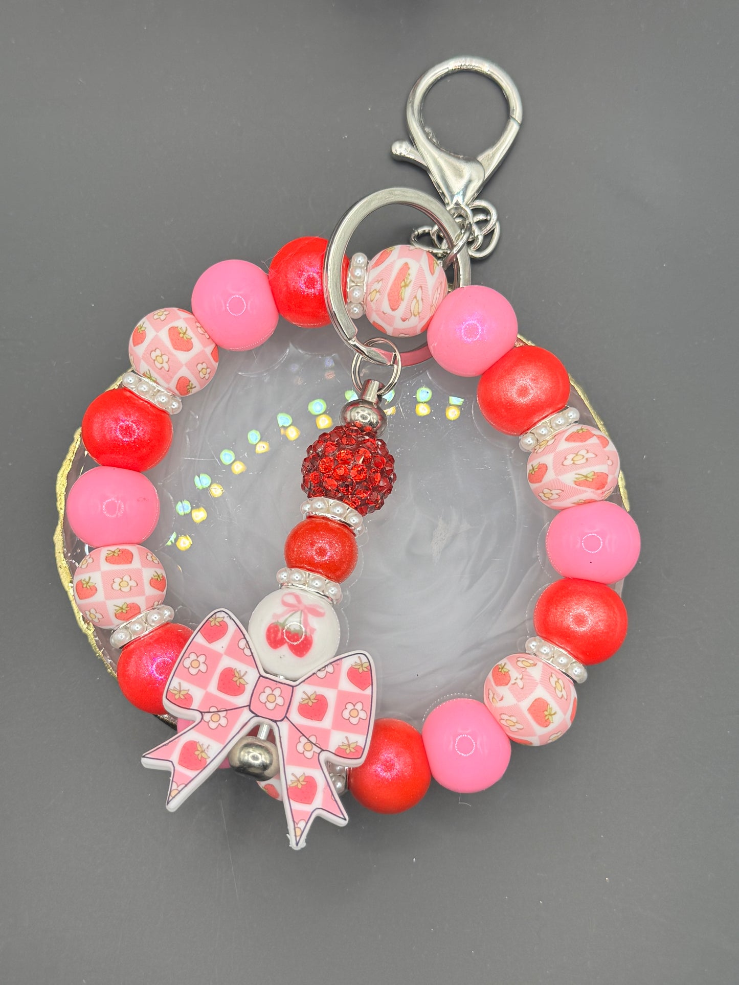 Strawberry - Wristlet & Keychain