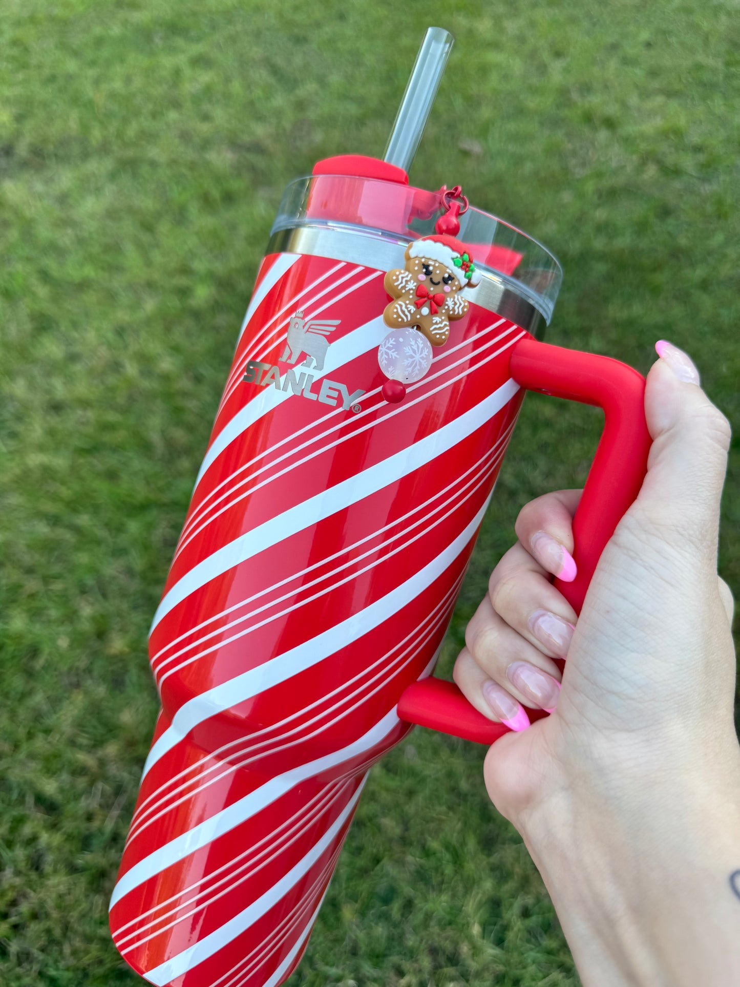 Gingerbread Cutie - Straw Charm