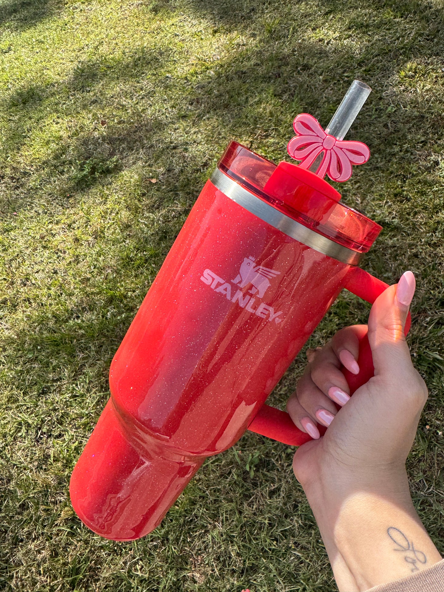 Ribbon Bow Straw Buddy