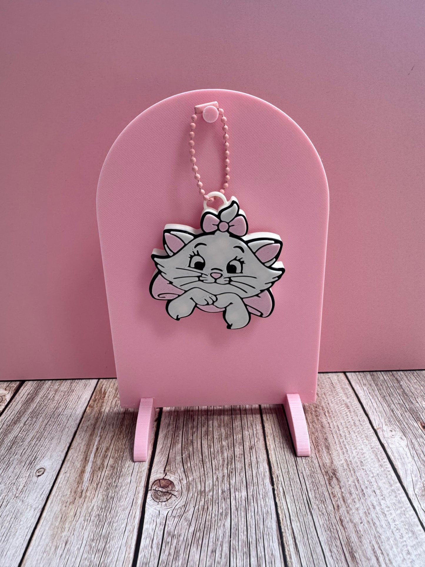 3D Printed Marie - Soda Can Opener Keychain