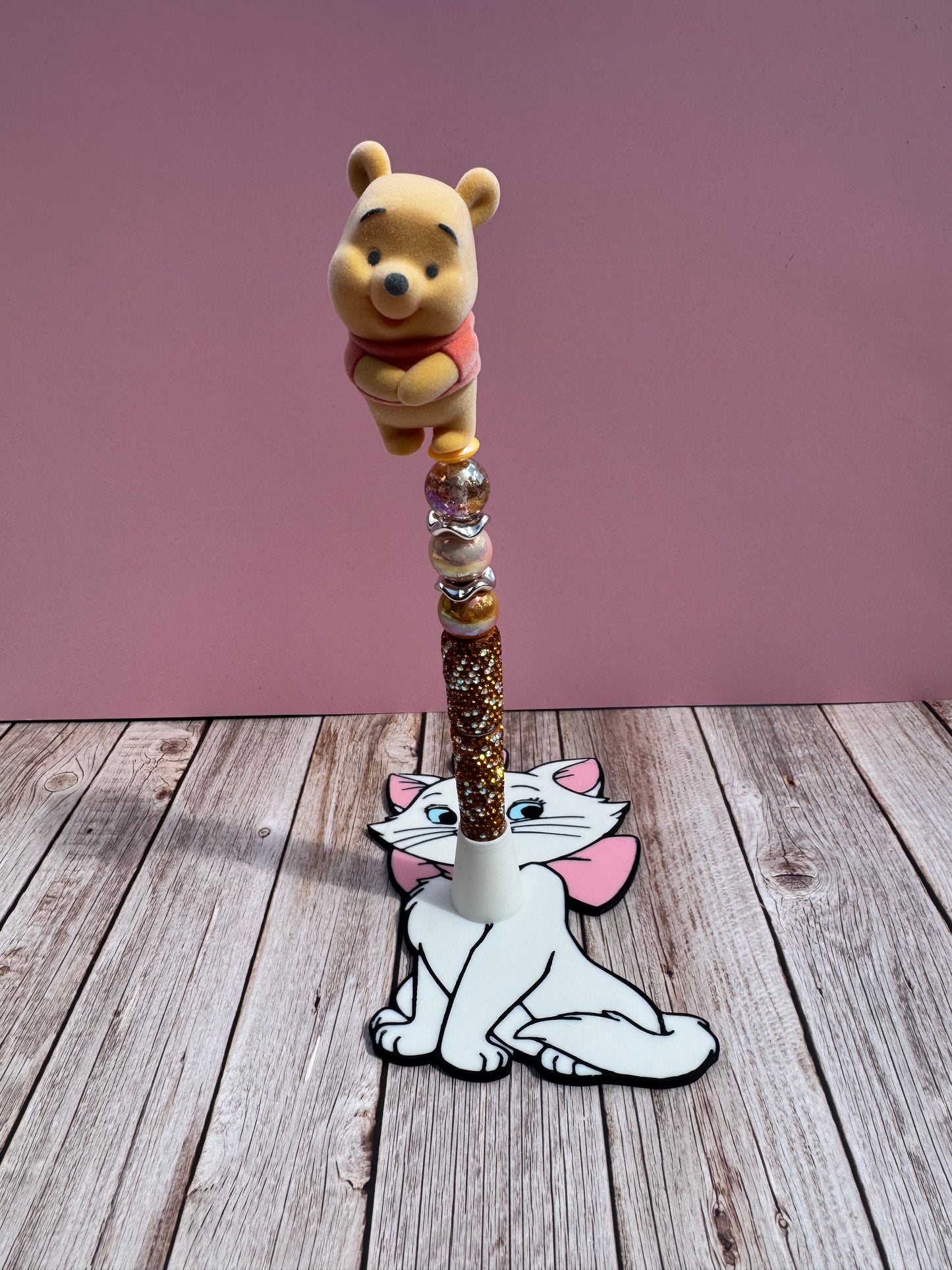 Honey Bear Flocked Deluxe Pen