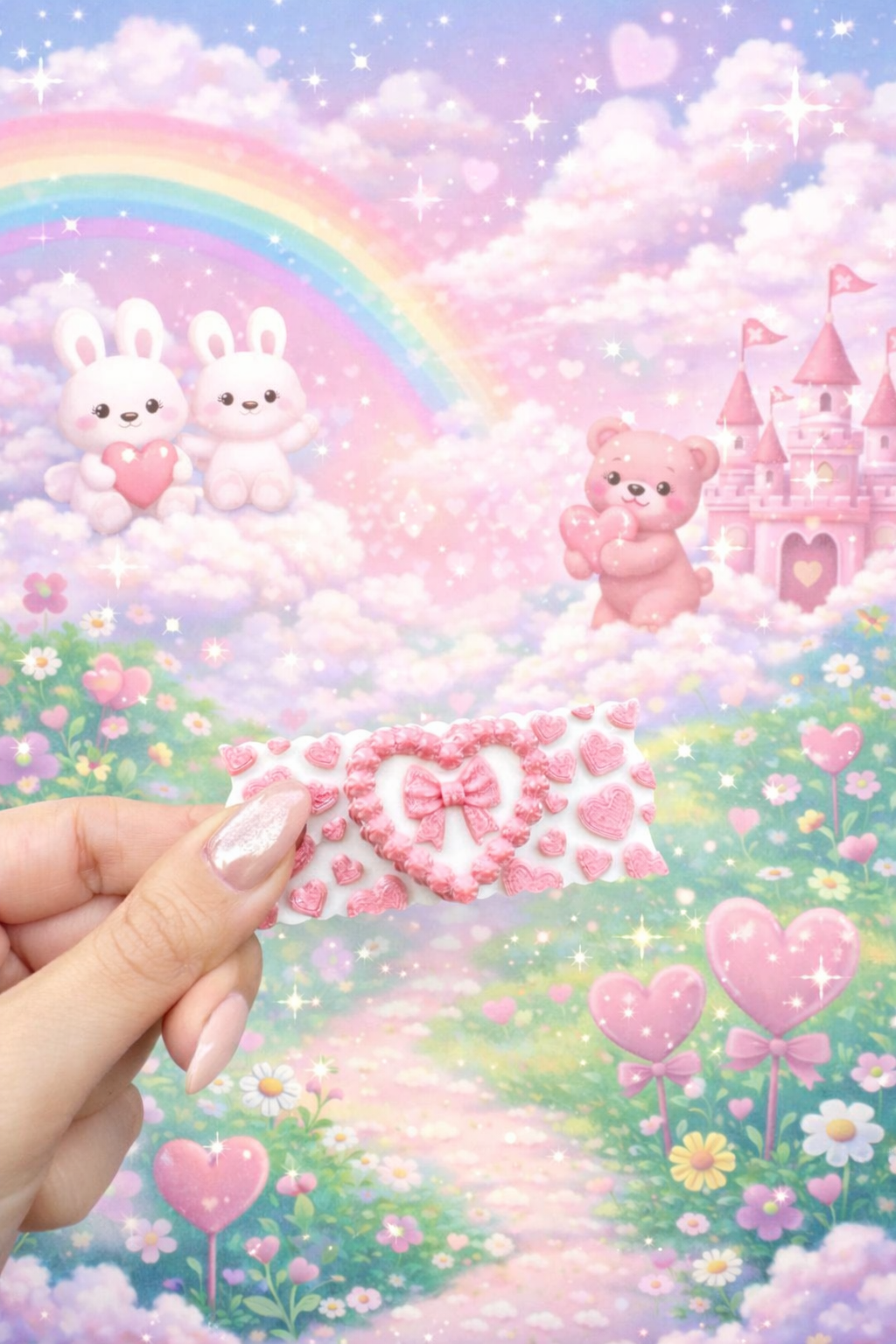 3D Printed Pink Velvet Stanley Lid Topper - 40oz