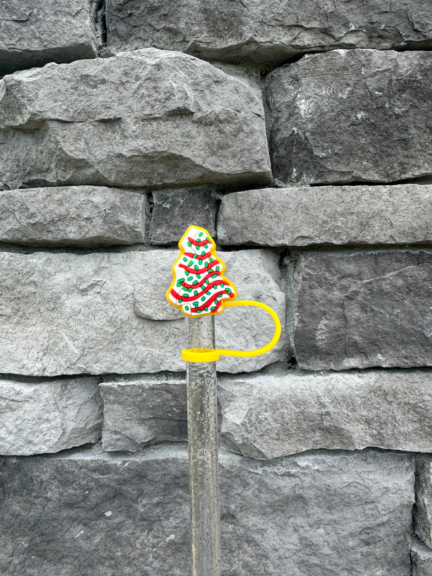 Christmas Tree Cake - Straw Topper