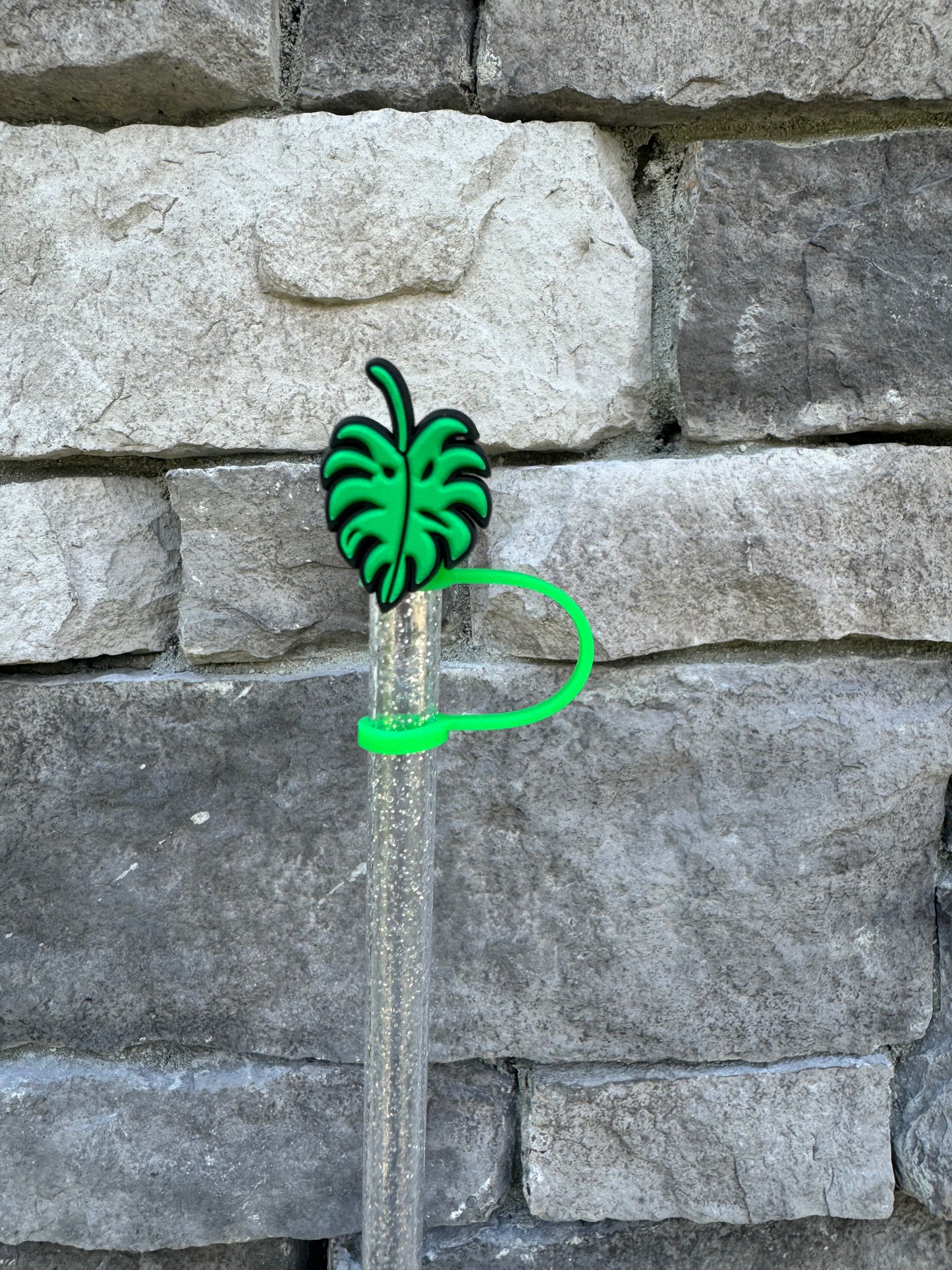 Monstera Leaf Straw Topper