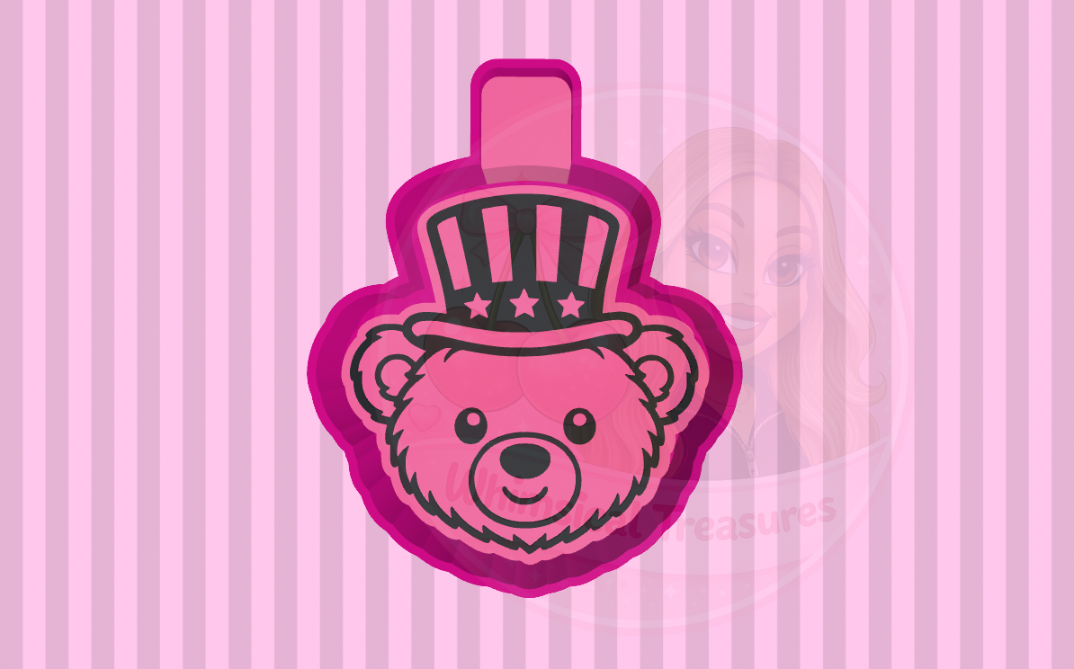 Liberty Bear Freshie Mold STL File | 3D Print Design (Digital Download)