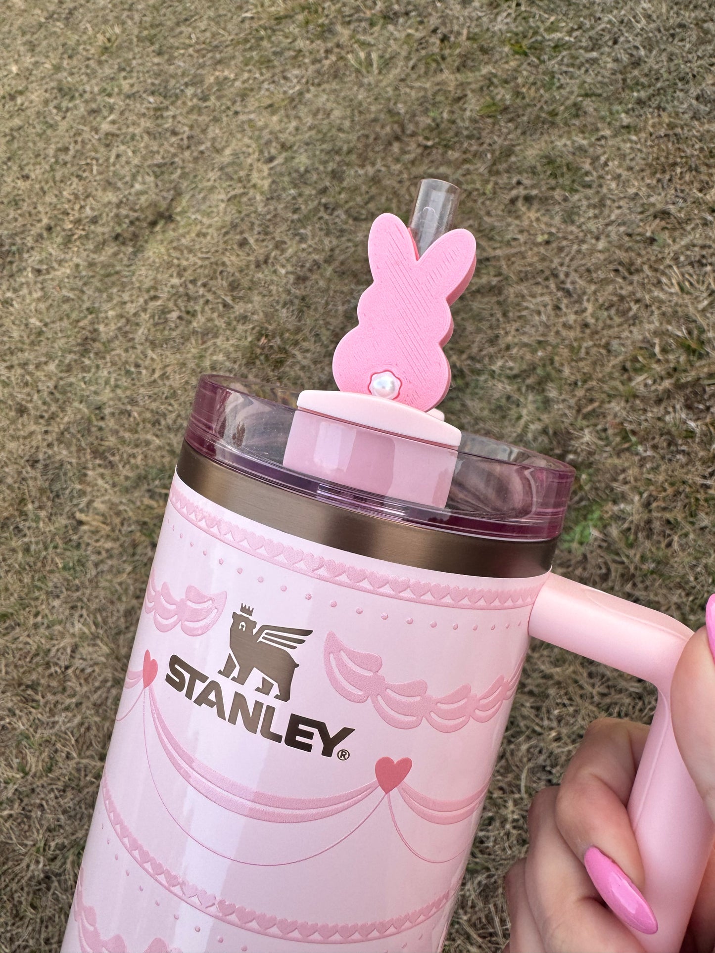 Double Sided Marshmallow Easter Bunny - Pink