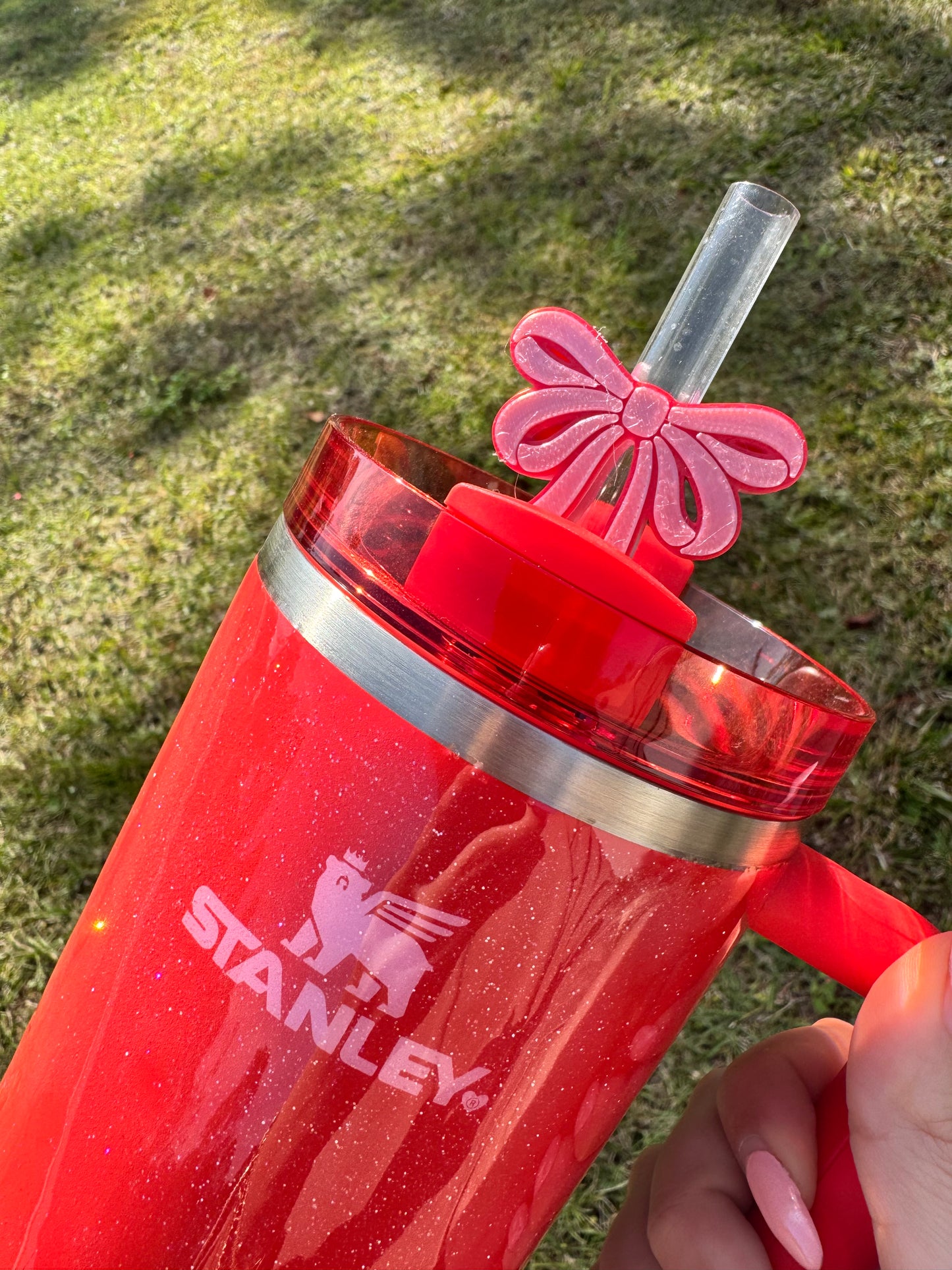 Ribbon Bow Straw Buddy