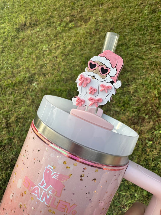 Coquette Santa Straw Buddy