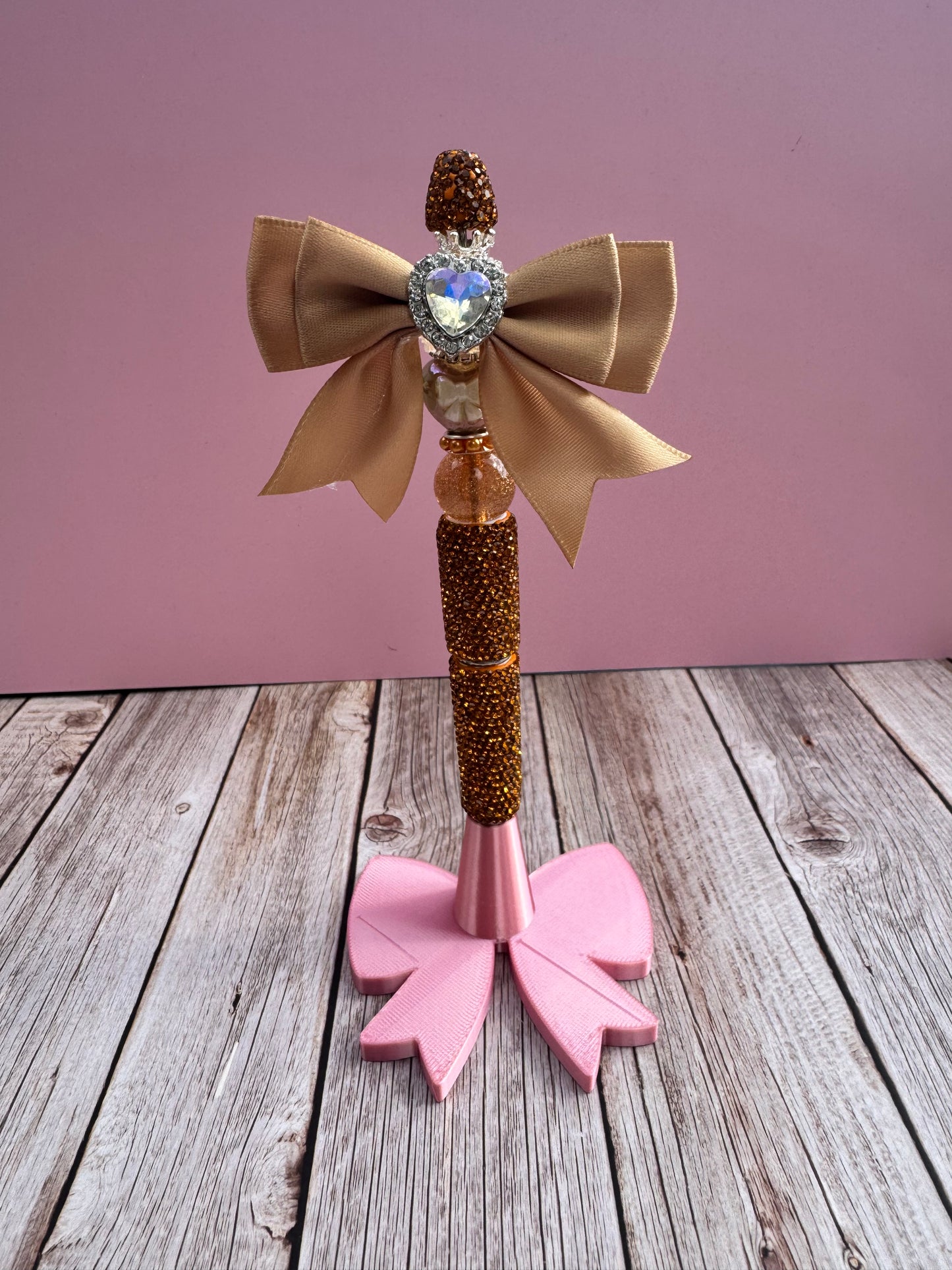 Mocha Majesty Deluxe Rhinestone Pen