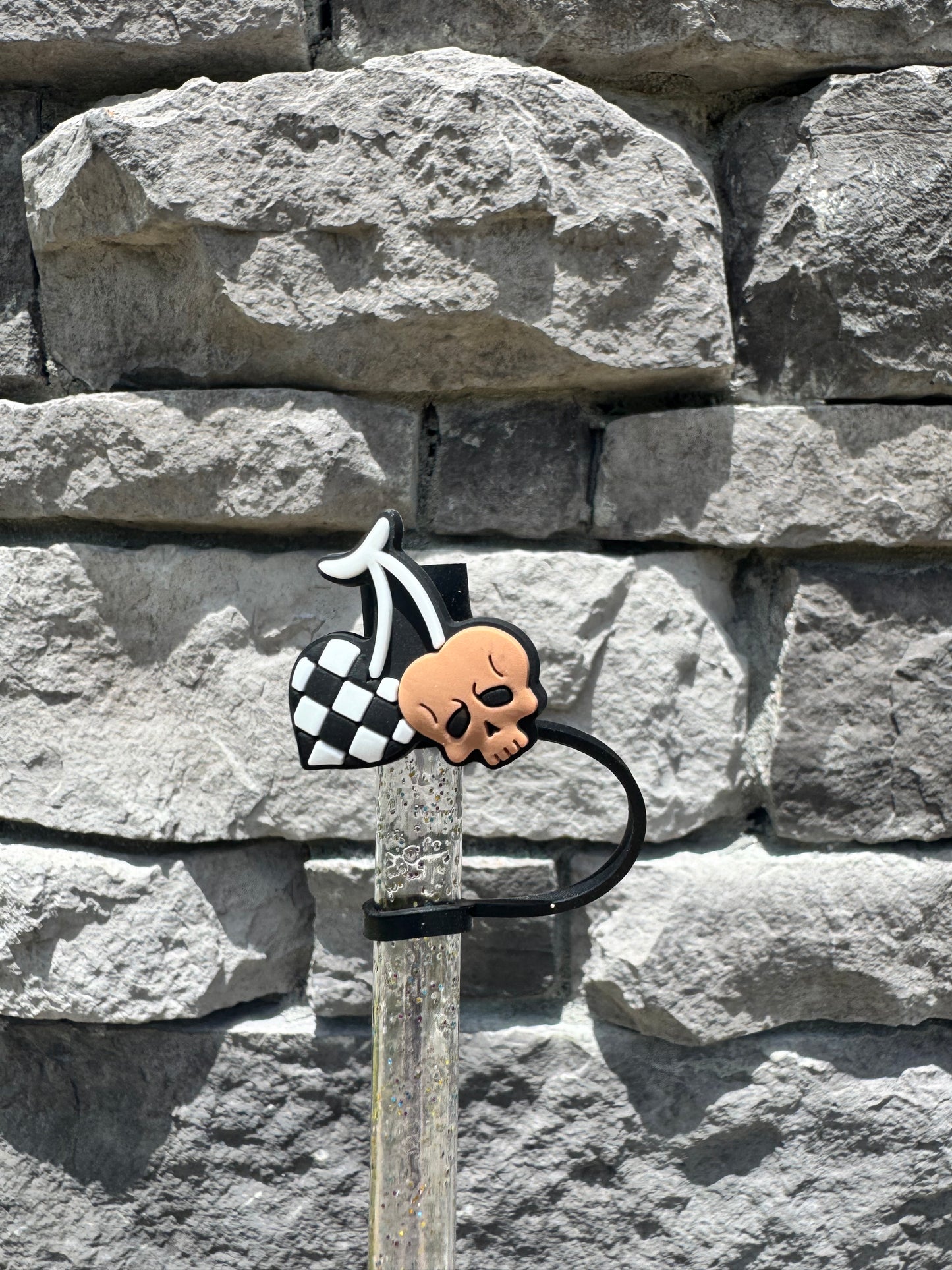 Checkered Cherries - Straw Topper