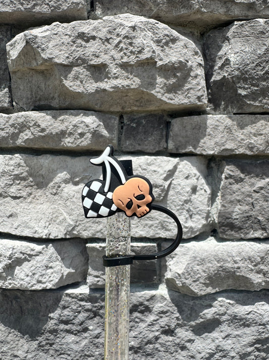 Checkered Cherries - Straw Topper