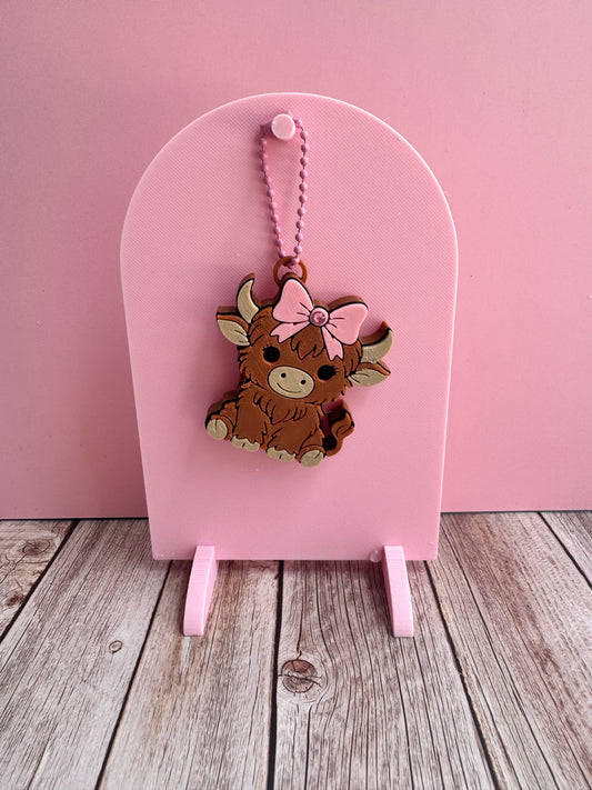 3D Printed Cutie Cow - Soda Can Opener Keychain