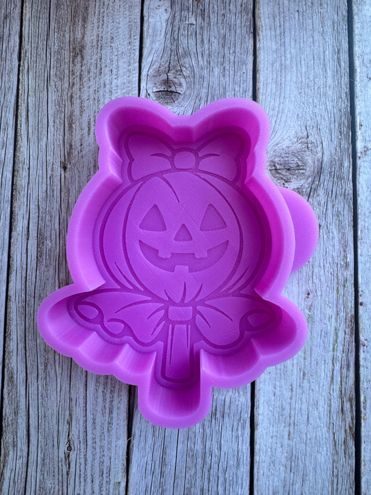 Pumpkin Lollipop Silicone Freshie Mold