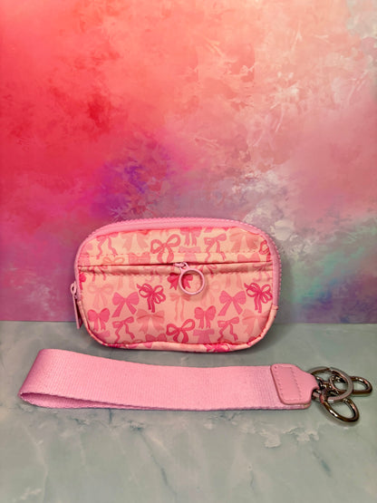 Pink Bows - Wristlet Wallet