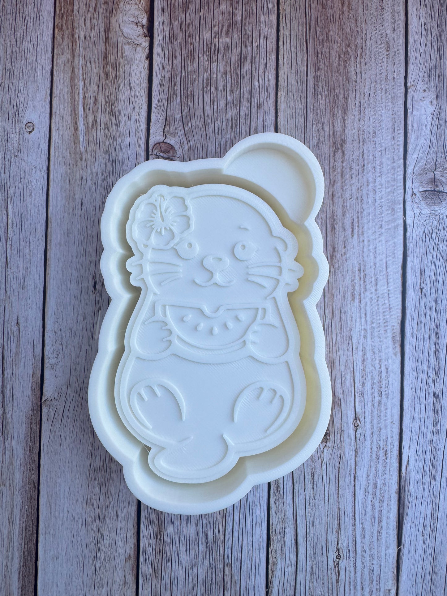Watermelon Otter Silicone Freshie Mold