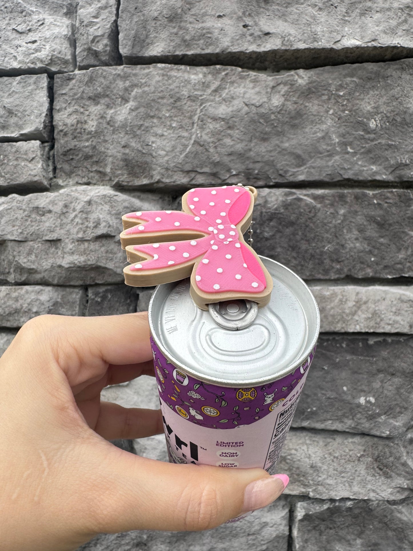 3D Printed Frosted Cookie Bow - Pop Can Opener