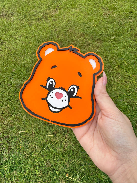 3D Printed Orange Care Bear - Pen Holder