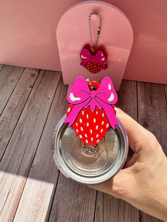 3D Printed Coquette Strawberry - Pop Can Opener