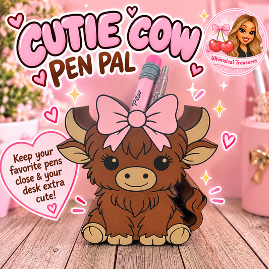Highland Cow Pen Holder