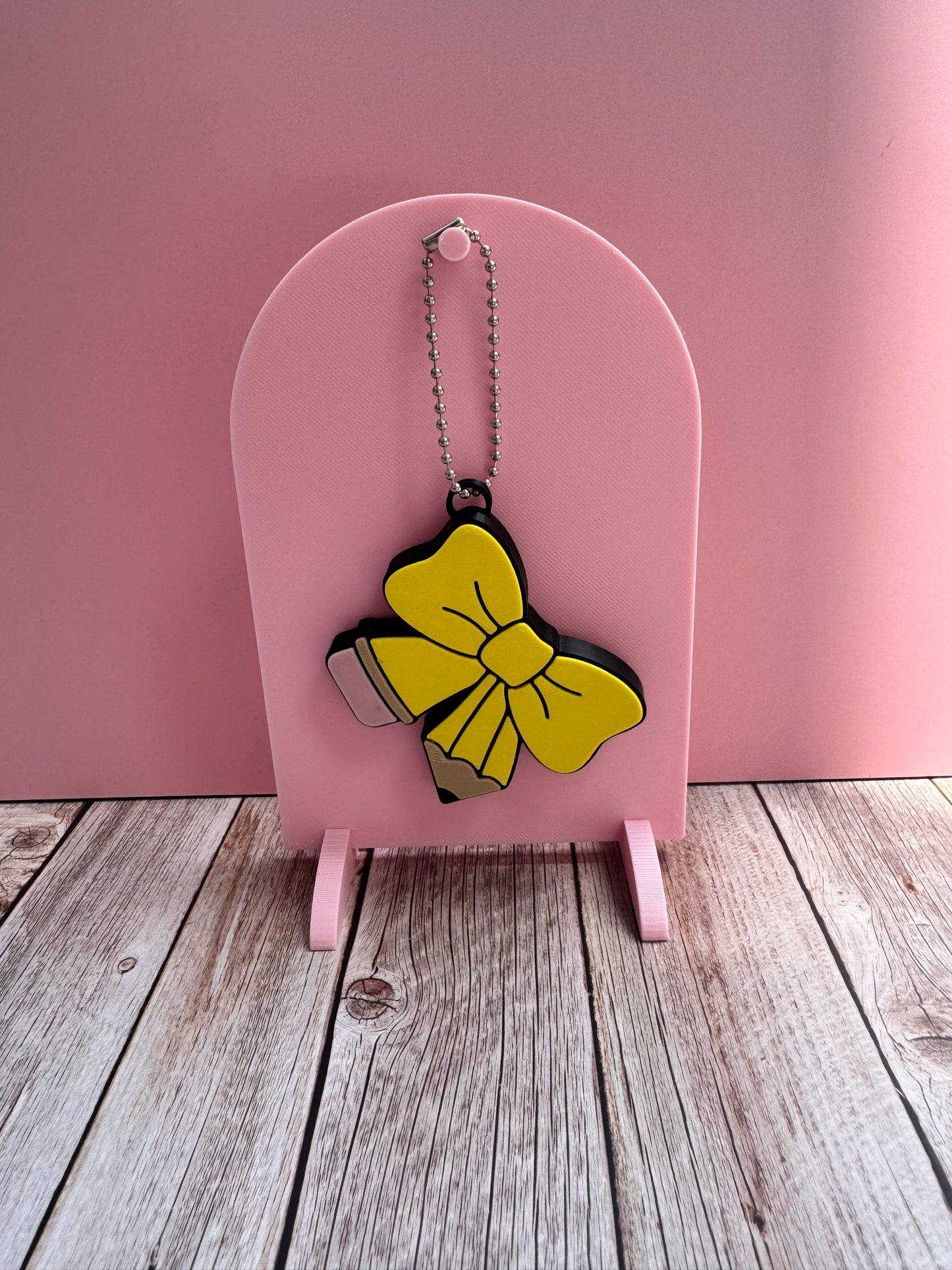 3D Printed Pencil Bow - Soda Can Opener Keychain