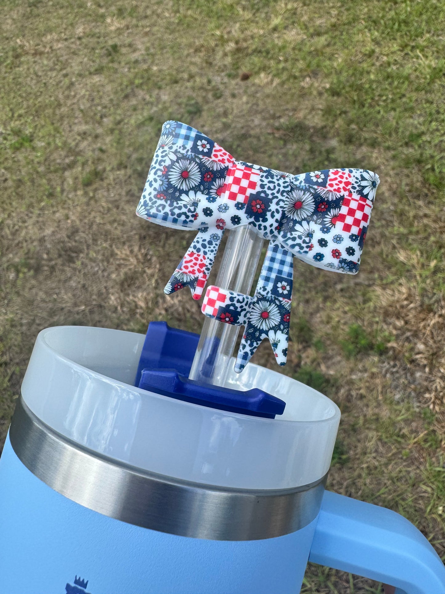 Patriotic Patchwork Bow Topper