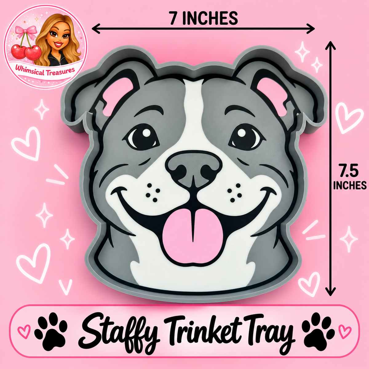 XL Staffy Trinket Tray