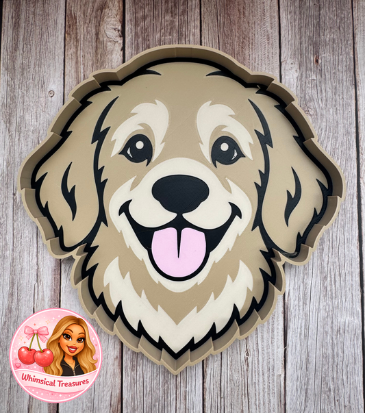 XL Golden Retriever Trinket Tray