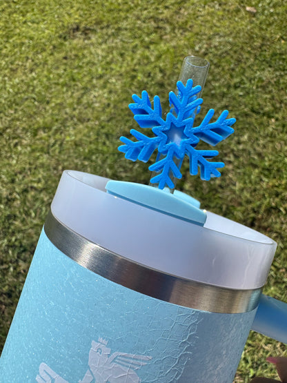 3D Printed Snowflake - Straw Buddy