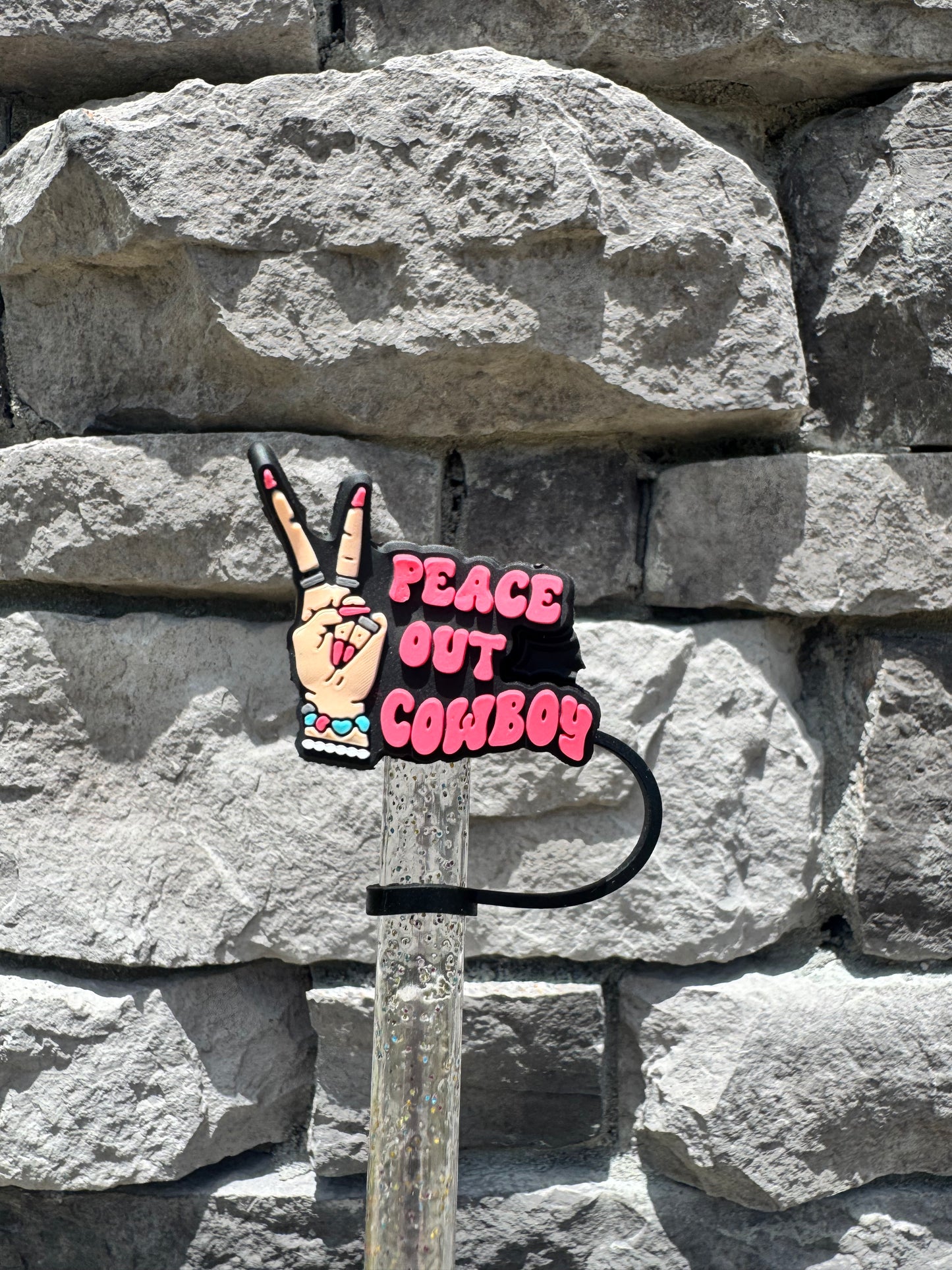 Peace Out - Straw Topper