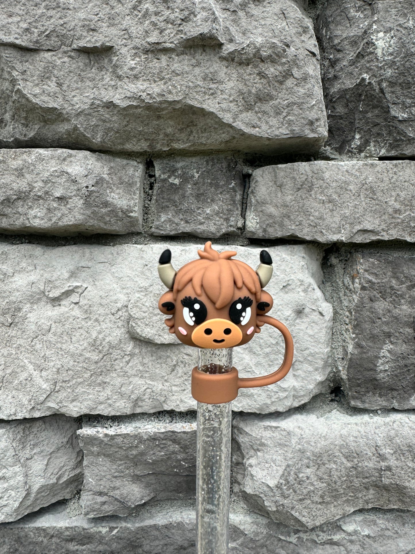 3D Cow - Straw Topper