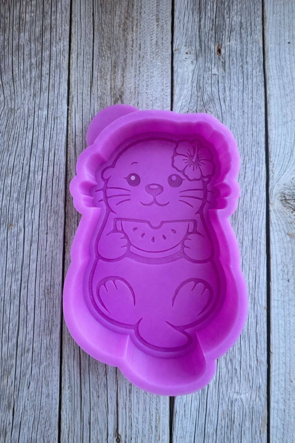 Watermelon Otter Silicone Freshie Mold