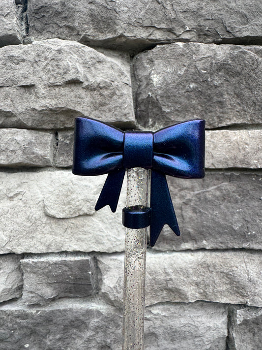 Mermaid Blue Bow Topper